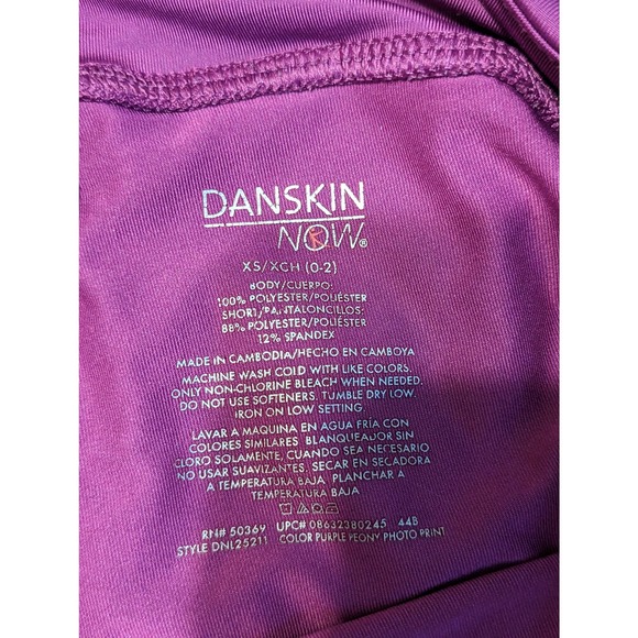 Danskin now purple pink athletic workout running short womens extra small xs 0-2 - Picture 5 of 6